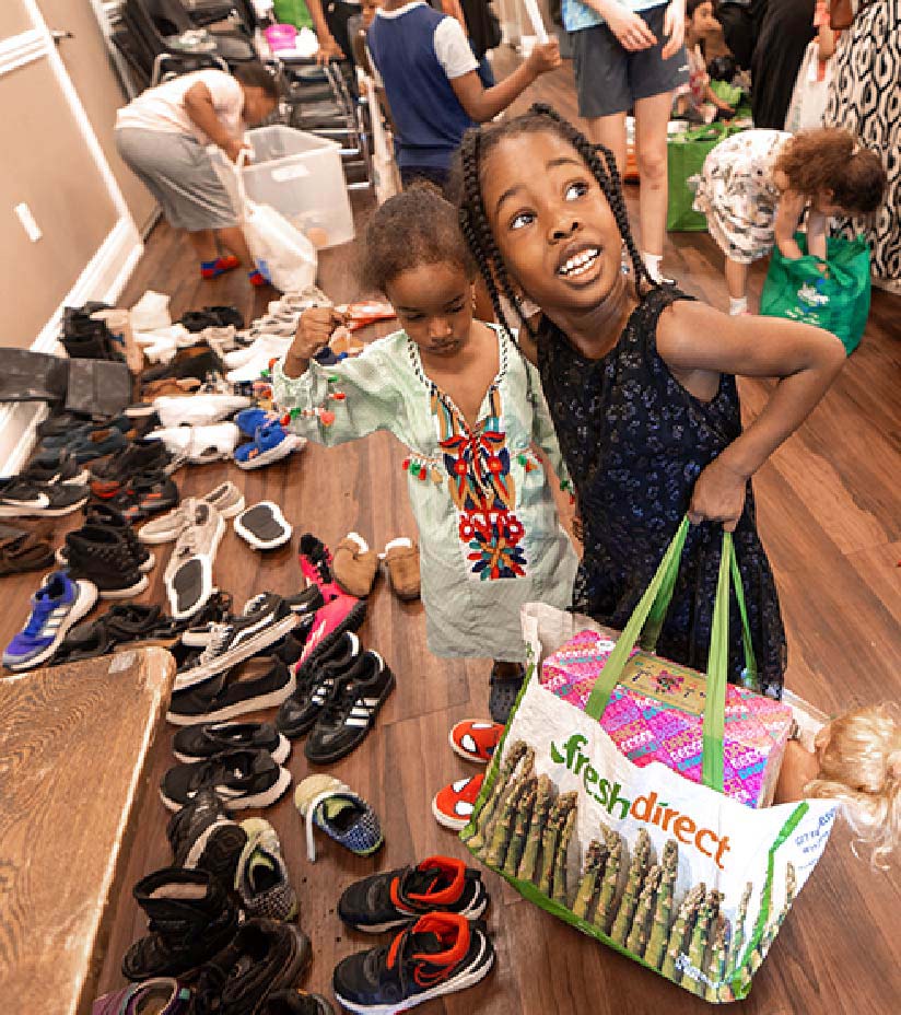 Clothing drive children